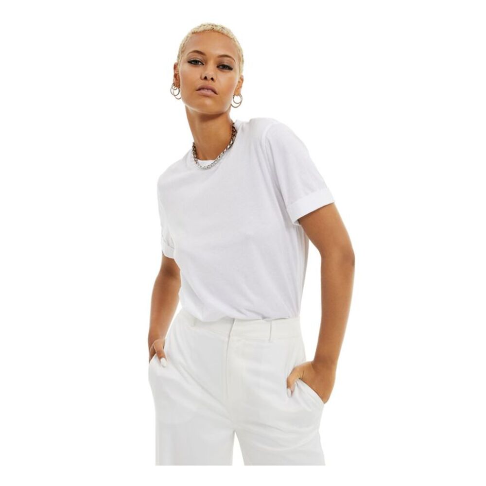 DANIELLE BERNSTEIN Womens White T-shirt Heather Bodysuit XL